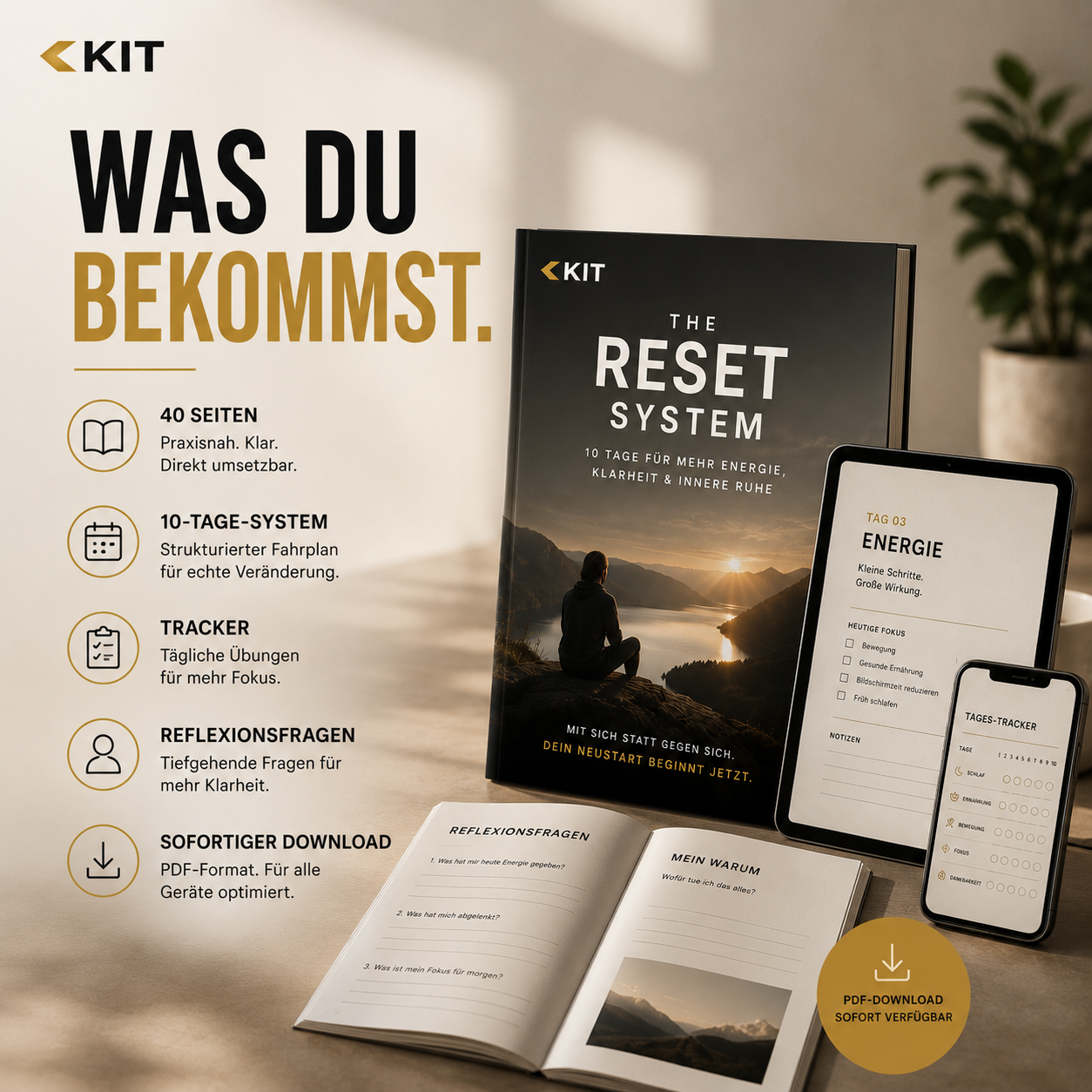 THE KIT RESET SYSTEM – Der 10-Tage Reset für mehr Energie, Klarheit & innere Ruhe