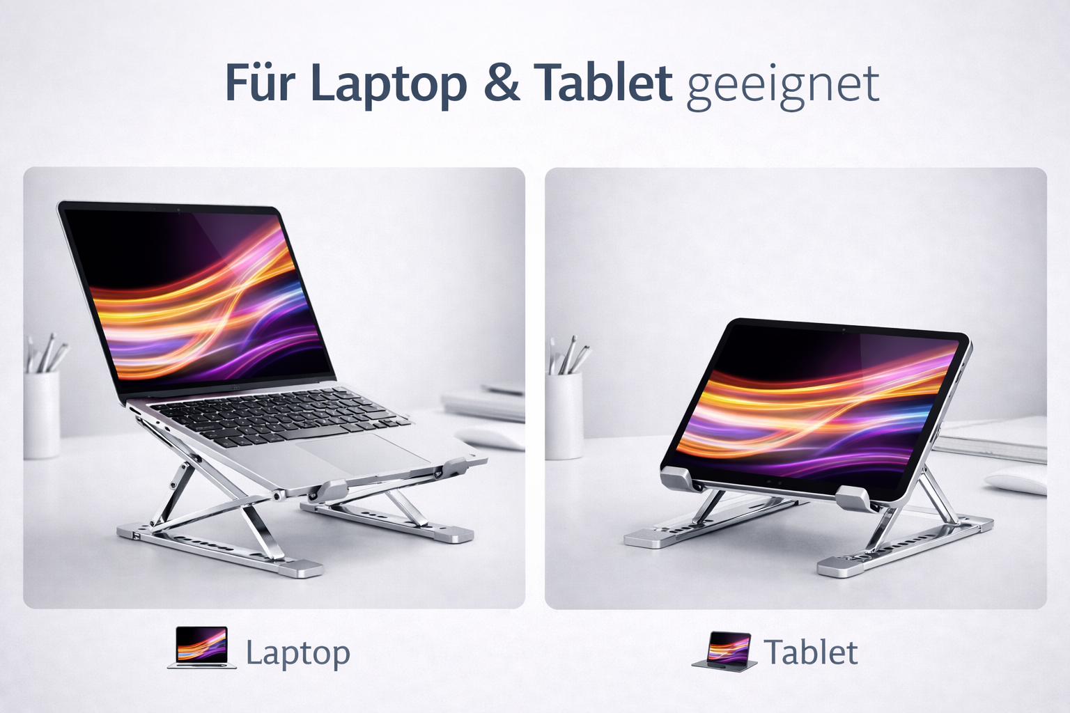 Premium ergonomischer Laptop-Ständer für gesundes Arbeiten