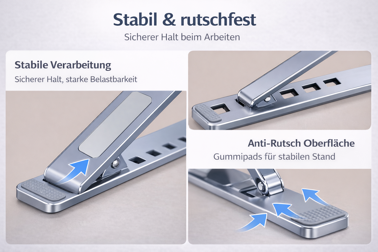 Premium ergonomischer Laptop-Ständer für gesundes Arbeiten