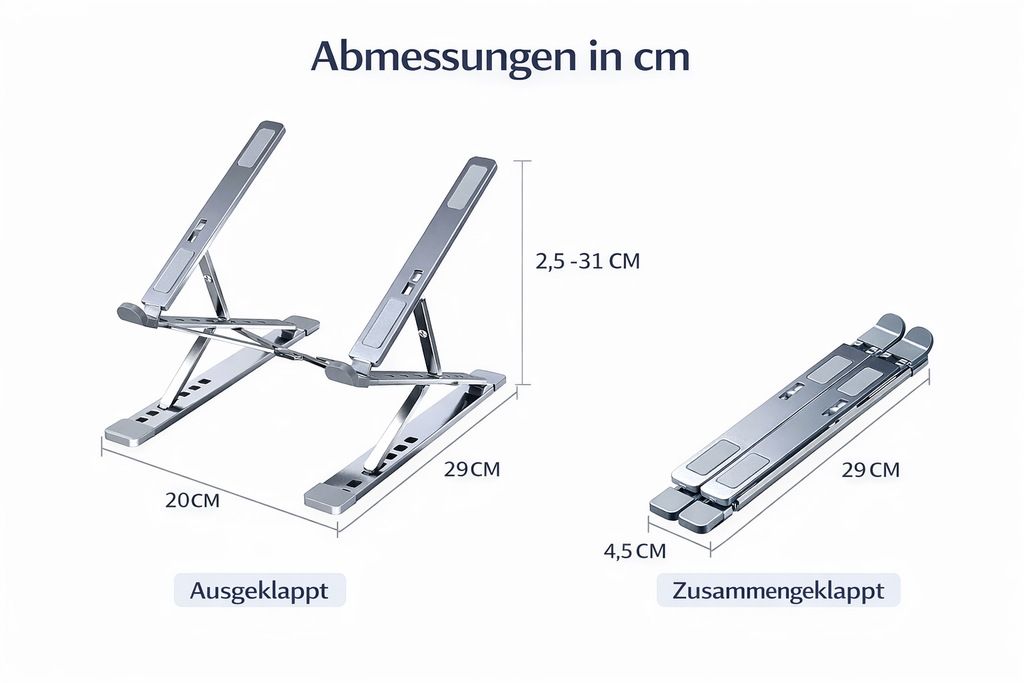 Premium ergonomischer Laptop-Ständer für gesundes Arbeiten