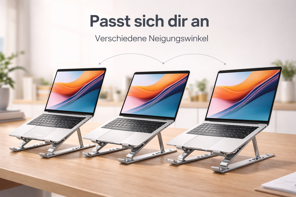 Ergonomischer Laptop-Ständer für gesundes Arbeiten