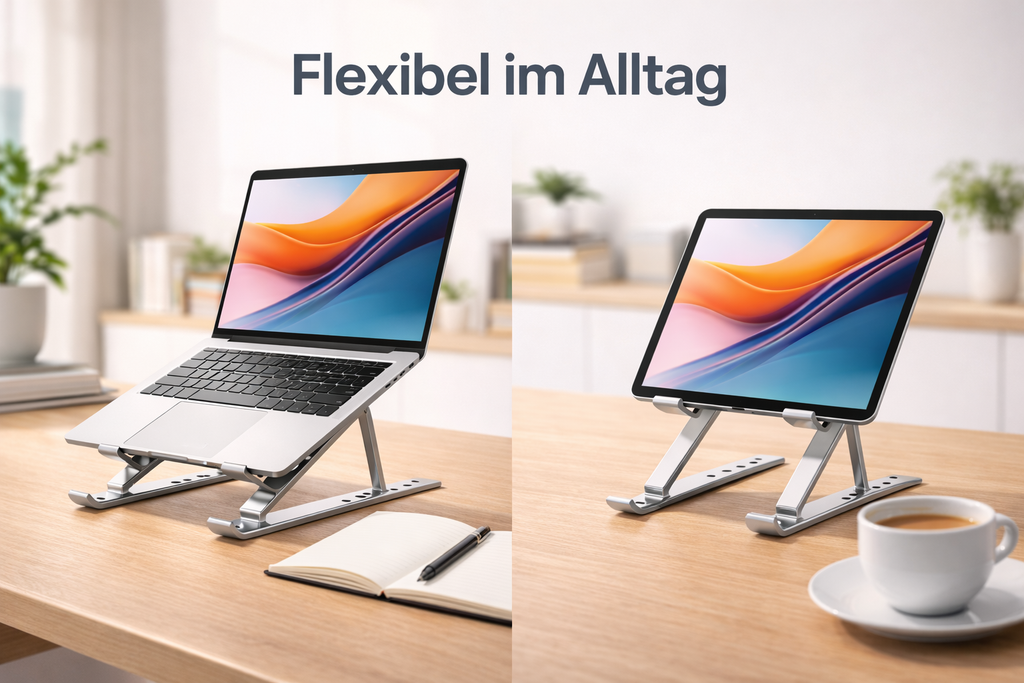 Ergonomischer Laptop-Ständer für gesundes Arbeiten