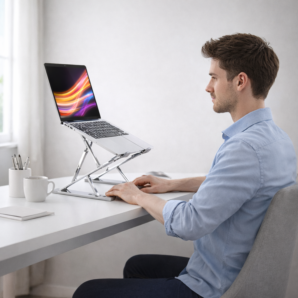 Premium ergonomischer Laptop-Ständer für gesundes Arbeiten